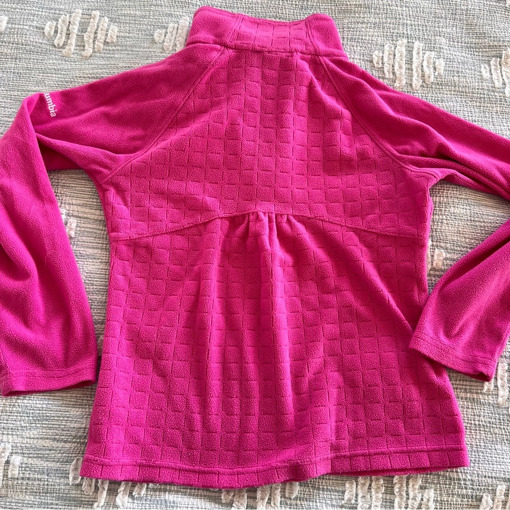 Columbia Vivid Pink Fleece Pullover - Picture 6 of 6